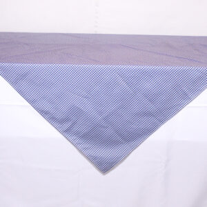 Overlay Blue and white check 1.5m x 1.5m
