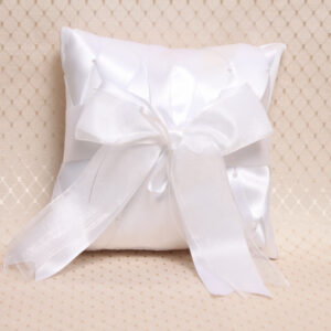 Ring Pillow White Satin