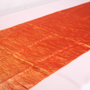 Runner Orange Crushed Taffeta 2.7m x 45cm